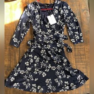41 Hawthorn Navy Floral Wrap Dress